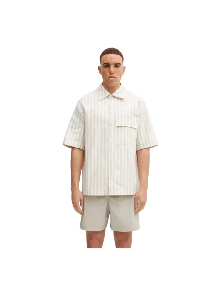 Maison Kitsuné koszula Short Sleeve relaxed beżowy