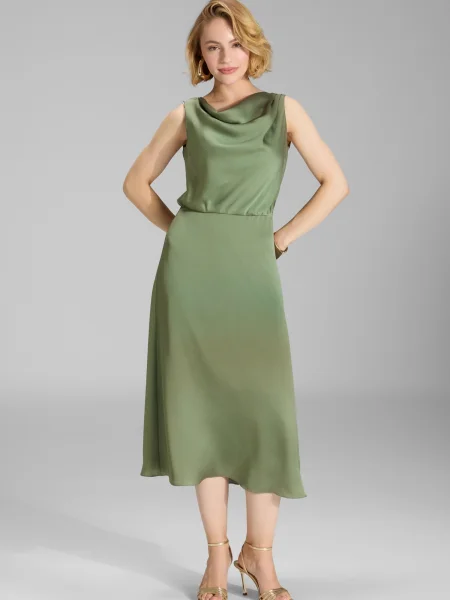SWING Rochie de cocktail verde