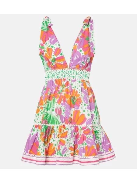 Rochie Poupette St Barth cu imagine roz