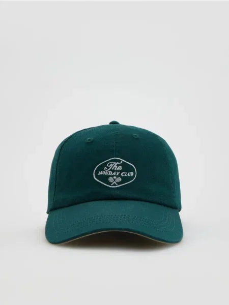 Reserved Șapcă baseball cu broderie albastru-verzui albastru