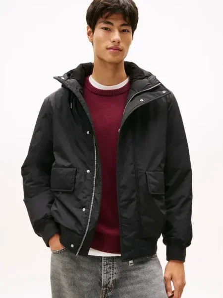 Tommy Jeans geacă de iarnă negru