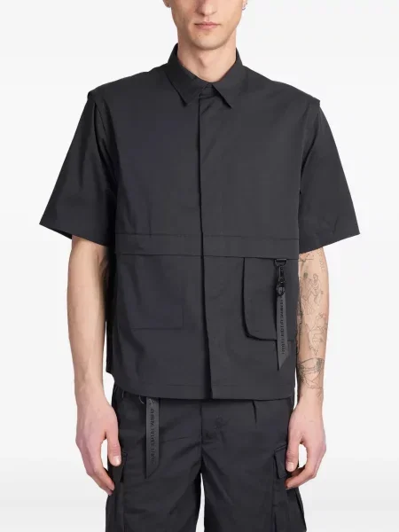 Krátká košile Alpha Industries černá