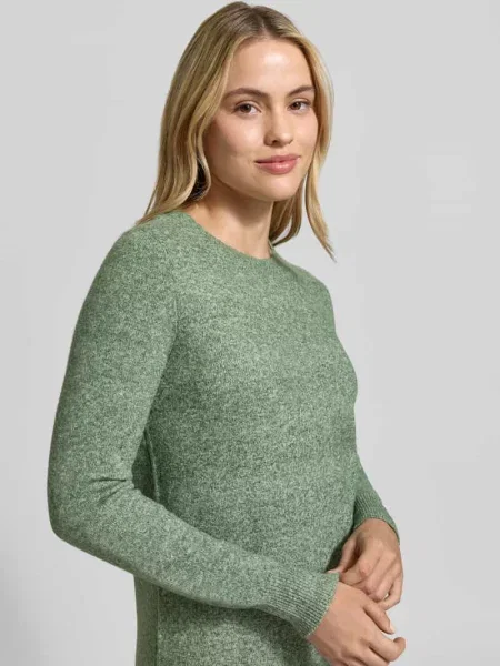 Dopasowana sukienka z dzianiny z okrągłym dekoltem model DOFFY' Vero Moda