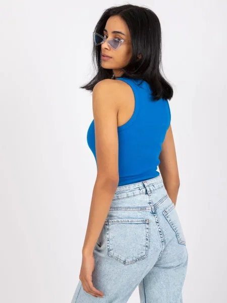 Tricou Fashionhunters de costum albastru