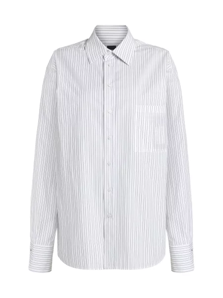 BOSS Bluză albastru marin / albastru pastel alb