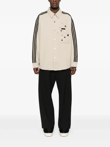 Aksamitne sneakersy Adidas Samba szare