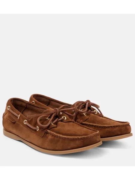 Велурени лоуфъри Tom Ford кафяво