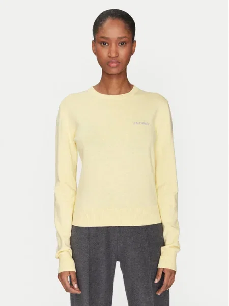 Пуловер с вълна Lance дамски от лека материя жълто