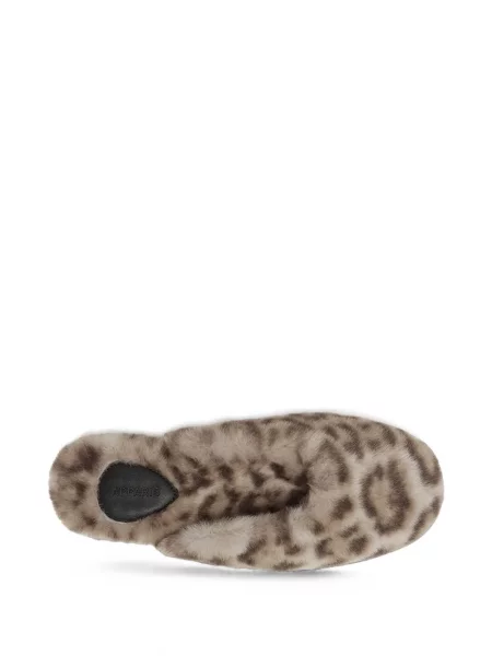 Papuci de casă Apparis cu imagine cu model leopard