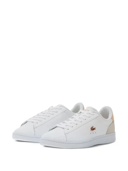 Sneakerși Lacoste din piele alb