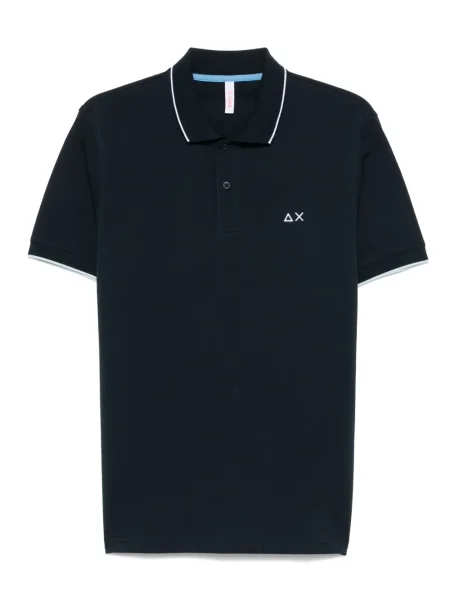 Polo Sun 68 cu broderie albastru