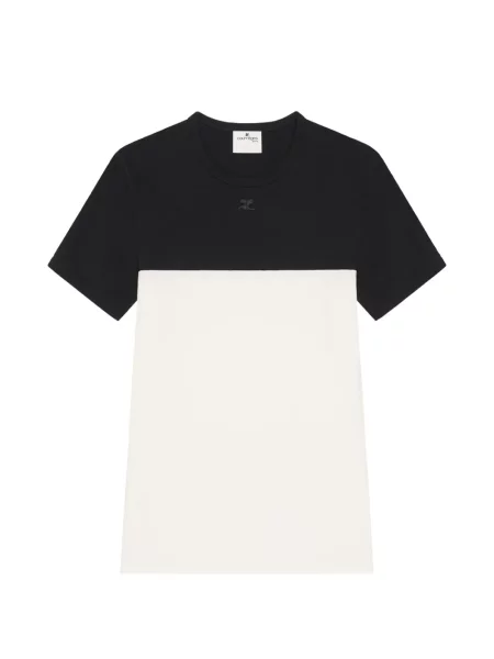 Tricou Courreges cu autograf alb