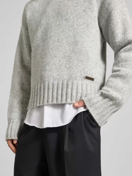 Sweter z detalem z logo Dsquared2