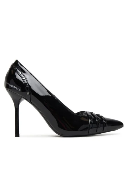 Pantofi cu toc Karl Lagerfeld negru