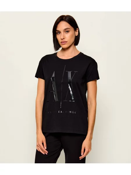 Armani Exchange Tricou | Relaxed fit negru