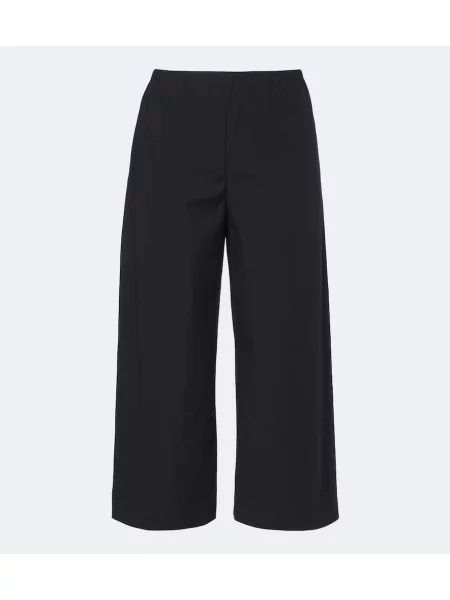 Decupat pantaloni The Row de lână negru