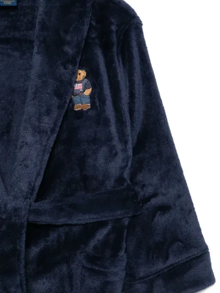 Szlafrok dziecięcy Polo Ralph Lauren niebieski