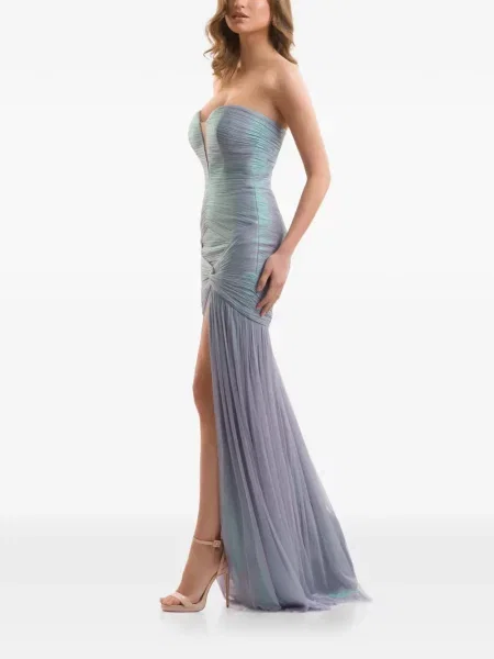 Rochie Imroska cu volane violet