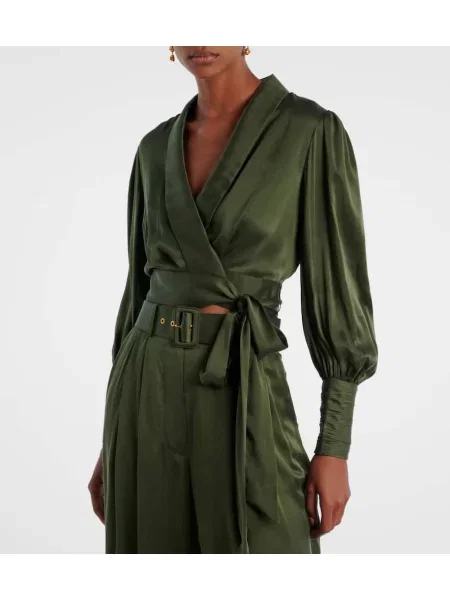 Top Zimmermann din satin verde