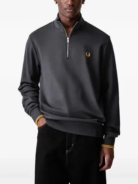 Πουλόβερ Fred Perry με κέντημα γκρι