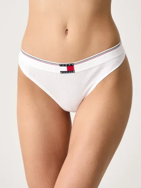 Tommy Hilfiger tangá dámske s bavlnou biela