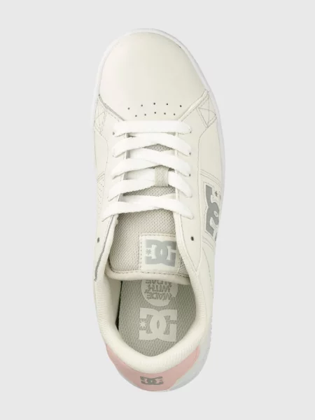 DC sneakersy skórzane beżowy