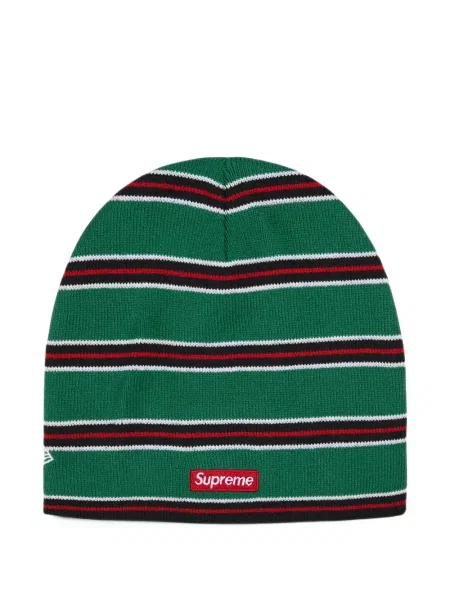Căciulă Supreme cu dungi verde