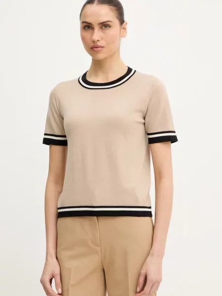 Luisa Spagnoli tricou de lână Mielina bej