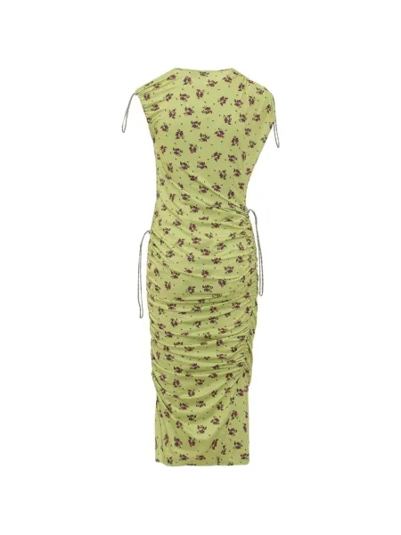 Rochie Coperni cu model floral cu imagine verde