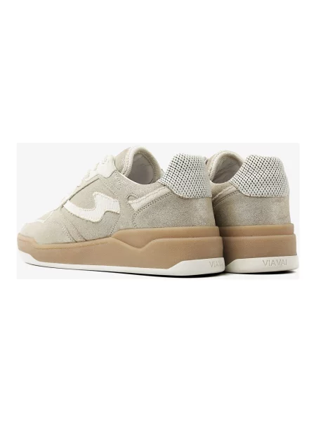 Sneakersy Via Vai skórzane żółte