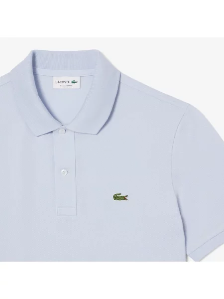 Поло Lacoste голубое