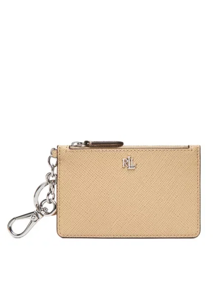 Etui na karty kredytowe LAUREN RALPH LAUREN beżowy