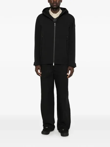 Geacă Moncler cu glugă negru