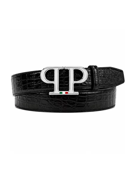Pasek Philipp Plein z paskiem czarny