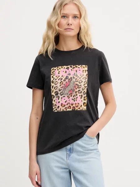 Lola Casademunt majica za žene od pamuka siva