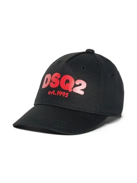 Czapka z daszkiem dziecięca Dsquared2 czarna