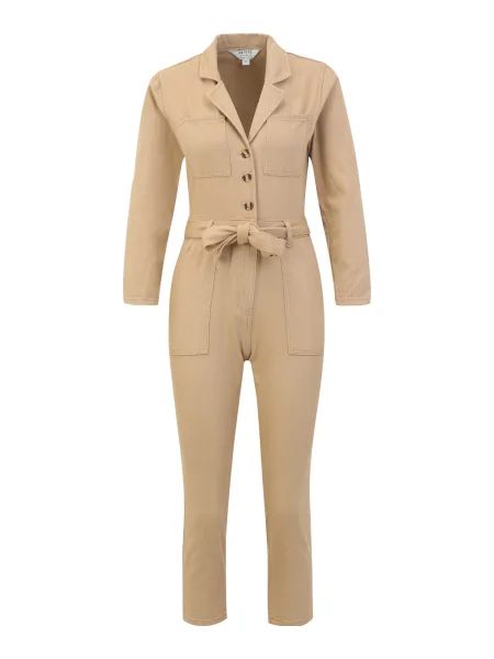 Dorothy Perkins Petite Overal tmavě béžová