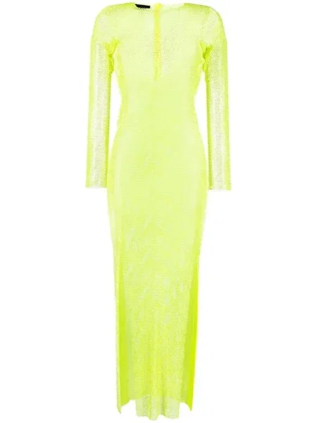 Rochie Santa Brands transparente de costum verde