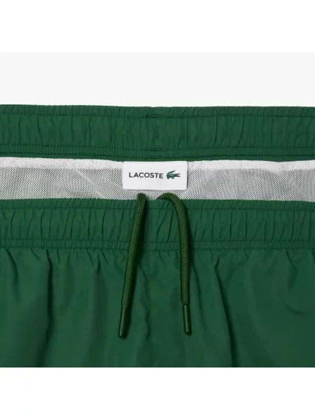 Шорты Lacoste с принтом зеленые