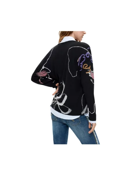 Sweter Desigual czarny