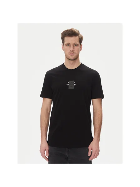 Armani Exchange Póló Regular Fit fekete