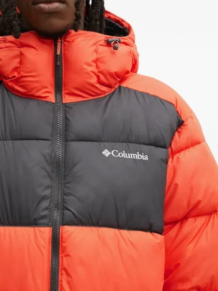 Geacă Columbia cu glugă portocaliu