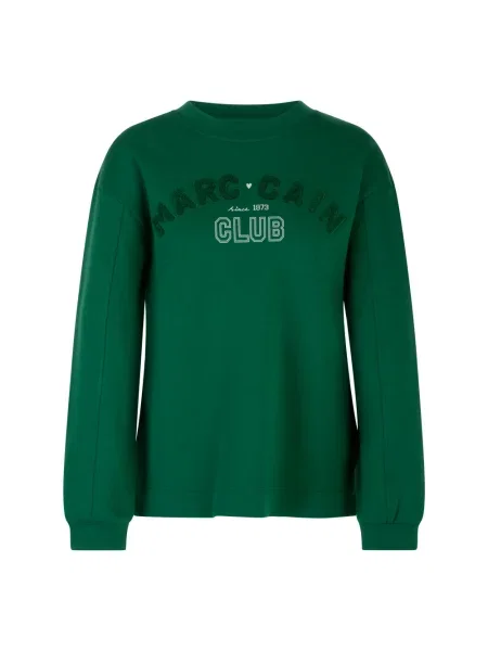 Bluza sportowa Marc Cain z nadrukiem zielona