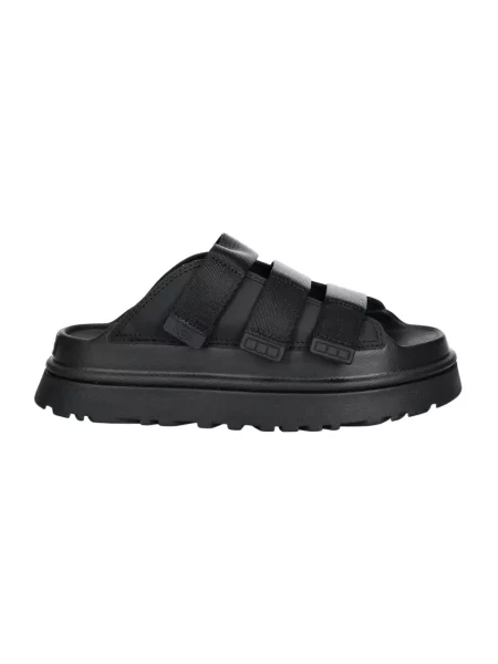 Klapki Ugg skórzane czarne