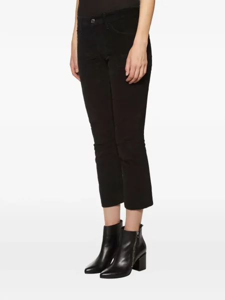 Pantaloni evazați Dsquared2 de catifea evazat negru