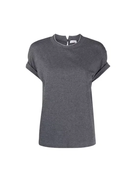 Koszulka Brunello Cucinelli szara