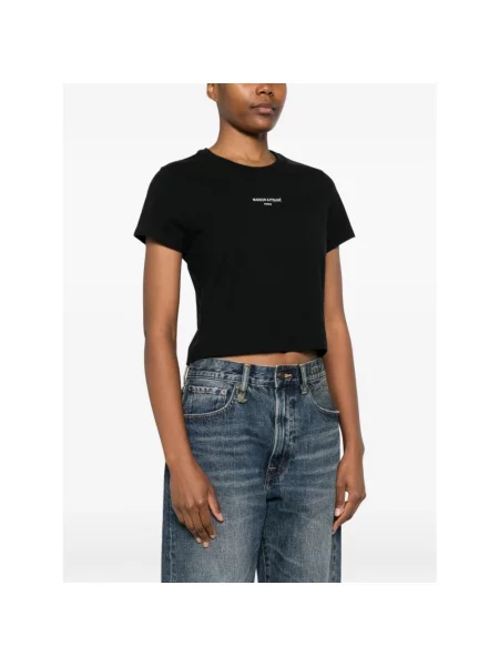 Koszulka polo Maison Kitsune czarna