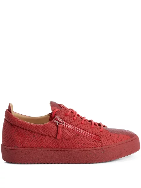 Sneakerși Giuseppe Zanotti Frankie din piele roșu