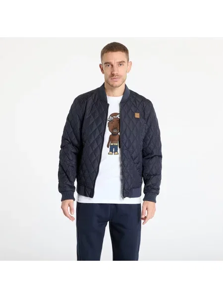 Μπουφάν Urban Classics Diamond Quilt Nylon Jacket Navy M ναυτικό