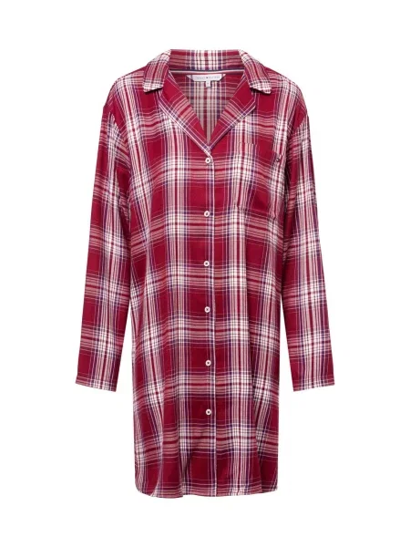 Tommy Hilfiger koszula nocna Kobiety Sztuczne włókno w kratkę M czerwony